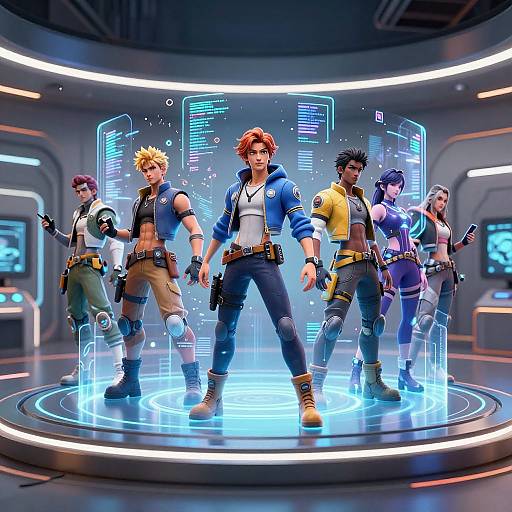 Futuristic Hologram Character Generator