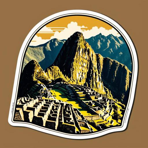 Art Deco Machu Picchu Sticker