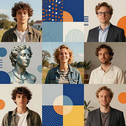 AI-Driven Vibrant Photo Collage