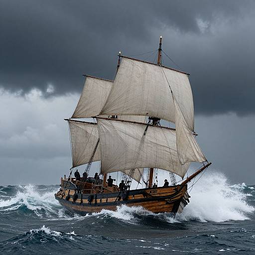 Epic Stormy Sea Voyage