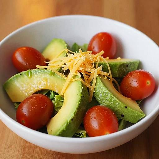 Vibrant Colorful Avocado Salad Photo