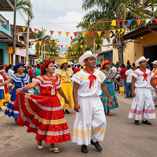 Traditional Nicaraguan Cultural Festival Dance