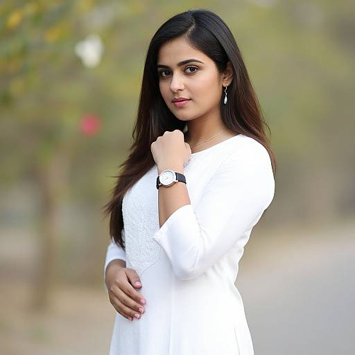 Realistic Afghani Salwar Kurti Portrait