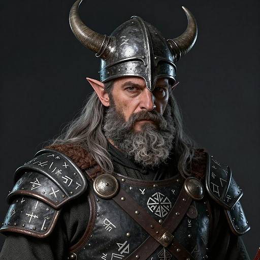 Realistic Viking Warrior Portrait