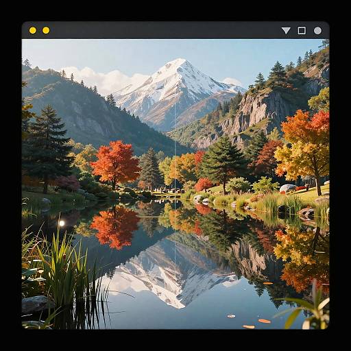 Surreal Mirror Landscape Generator Interface