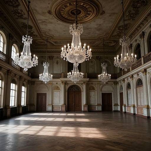 Ethereal Ballroom with Grand Chandeliers