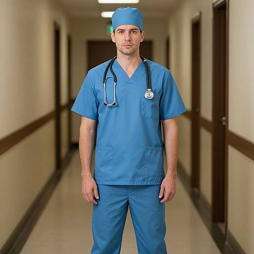 Male Doctor in Medical Costume