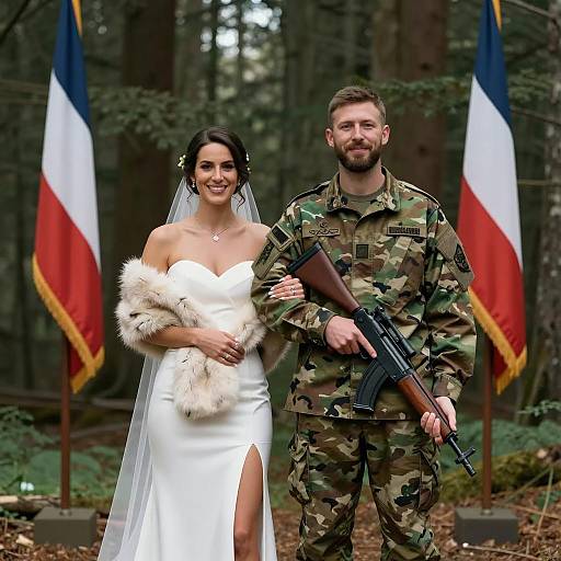Military Wedding in Enchanted Forest