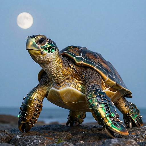 Anthropomorphic Robotic Sea Turtle