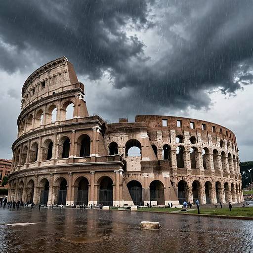 Colosseum Thunderstorm Drama