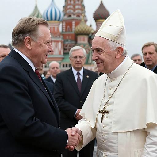 Pope John Paul II Meets Brezhnev