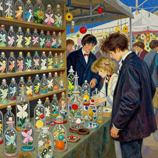 Handheld Bazaar with Bottled Faeries