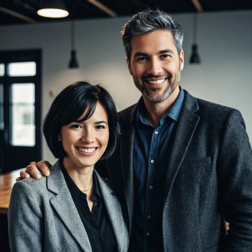 Happy business colleagues in office