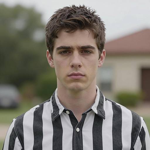 Photorealistic Pugsley Addams Costume Portrait