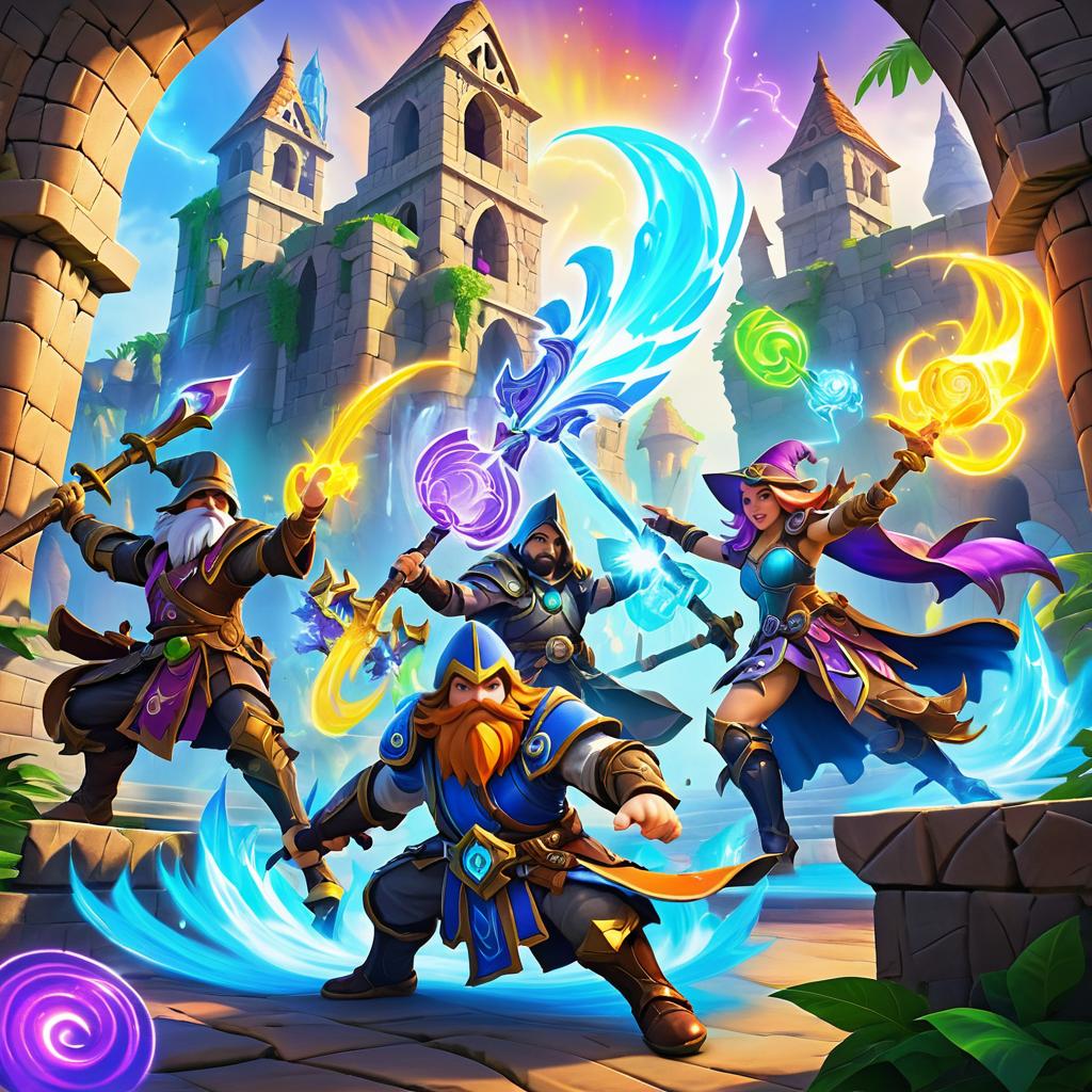 Whimsical Splash Art for Hearthstone Tournament