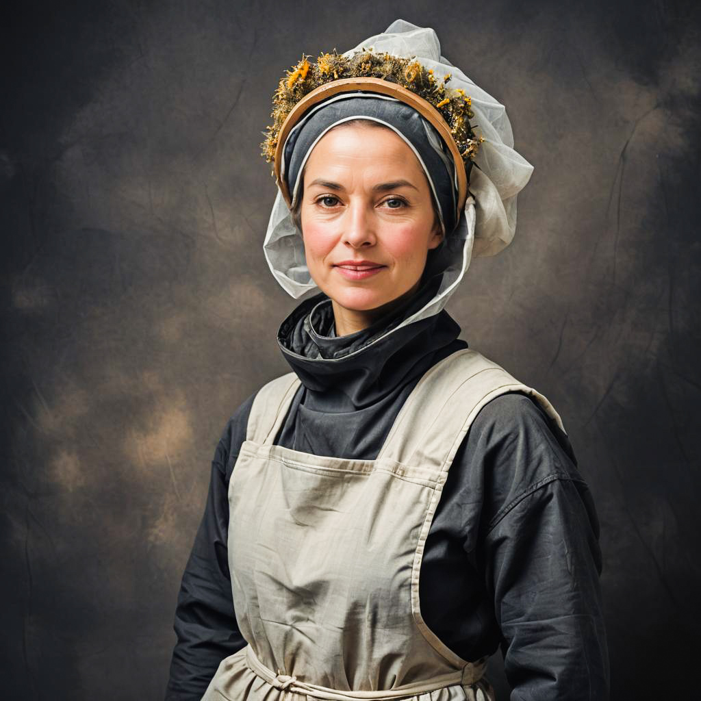 Happy Permaculture Beekeeper in Studio