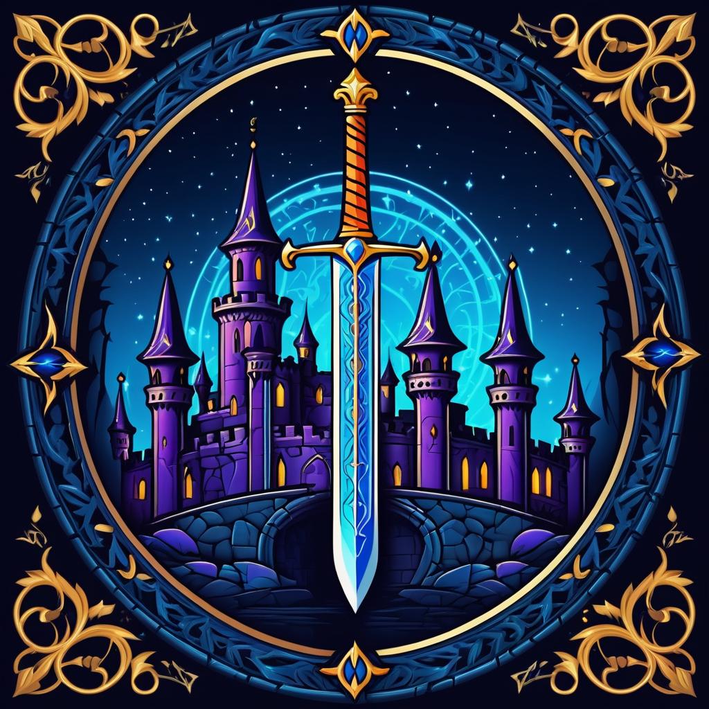 Enchanting Medieval Fantasy Game Logo