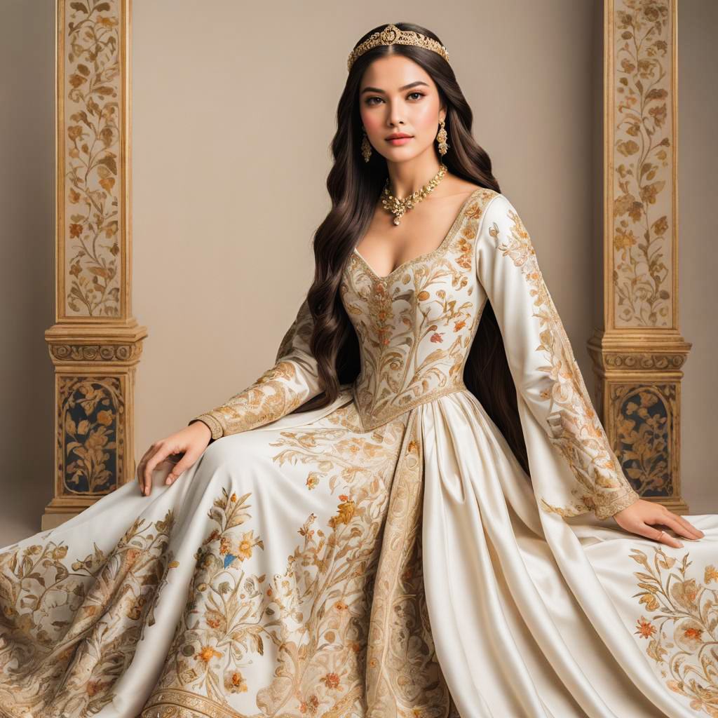 Elegant Noblewoman in Renaissance Attire