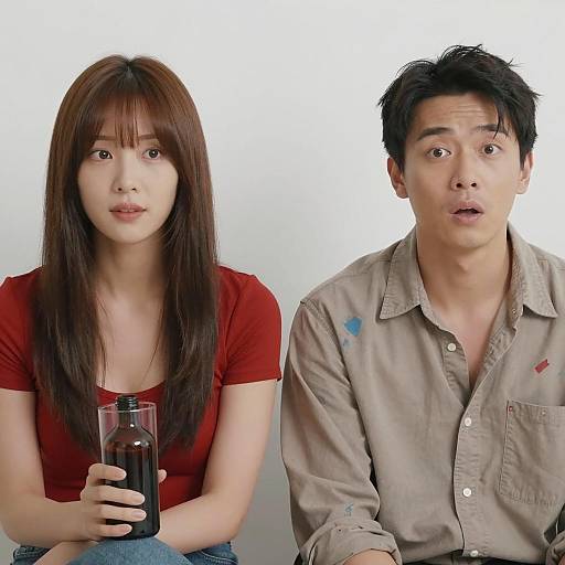 Surprised Encounter: Woman and Man