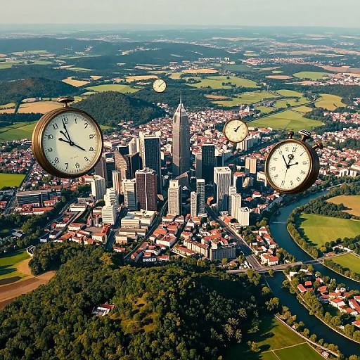 Surreal Dreamscape: Urban Meets Nature