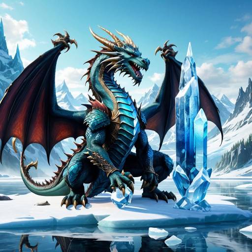 Drakkar the Dragon by the Frozen Lake Drakkar the Dragon by the Frozen Lake