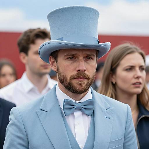 Stylish Duo Against a Colorful Background