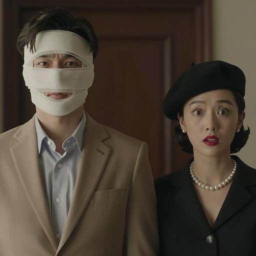 Film Noir Scene with Two Characters