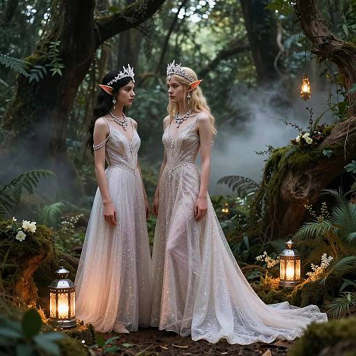 Elf Wedding in Magical Woodland Glade