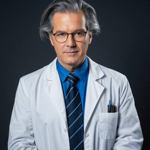 Mature Male Scientist in Lab Coat