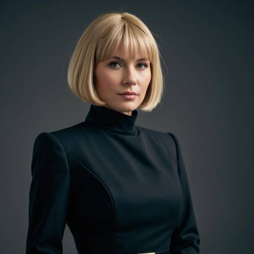 Mature Woman in Elegant Dark Dress