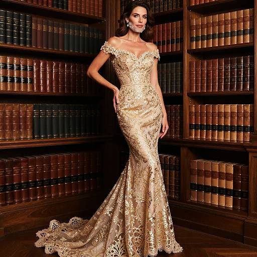 Sophisticated Gentleman in Luxe Mermaid Gown