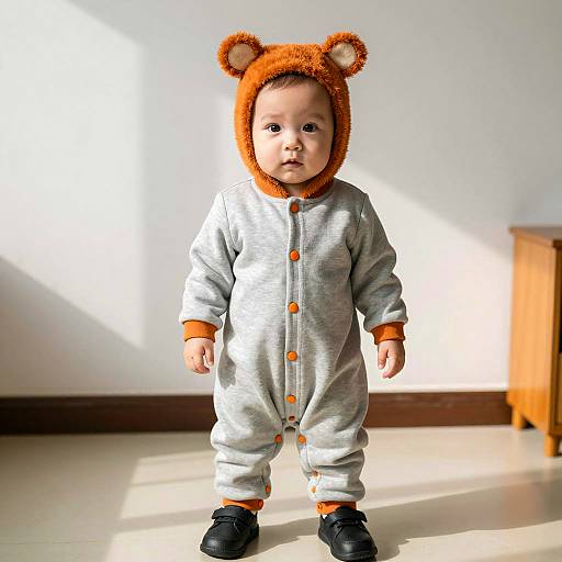 Adorable Lil Bamm Bamm Kid Costume Photo