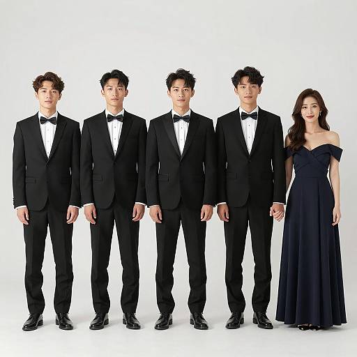 Elegant Group Portrait with Smiles