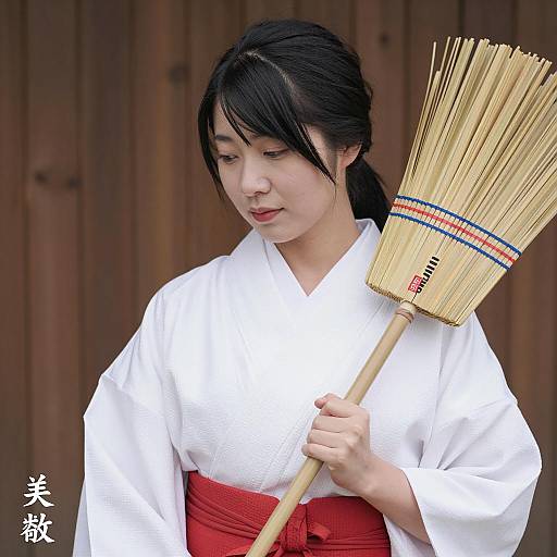 Elegant Japanese Woman in Traditional Attire