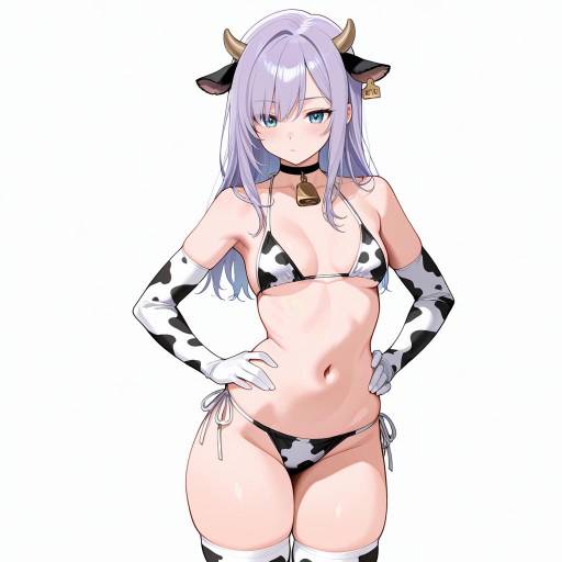 Stylish Cowgirl with Lavender Hair Stylish Cowgirl with Lavender Hair