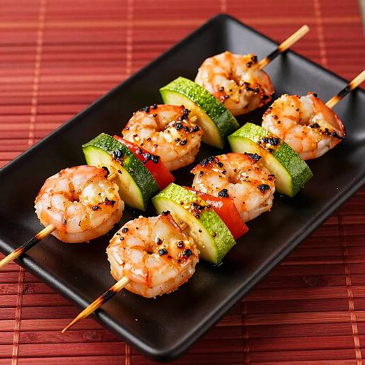Grilled Shrimp and Zucchini Skewers