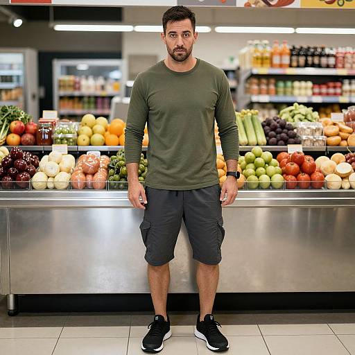 Man in Urban Athletic Outfit