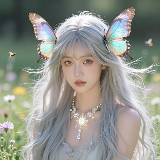 Ethereal Fairy in Sunlit Meadow
