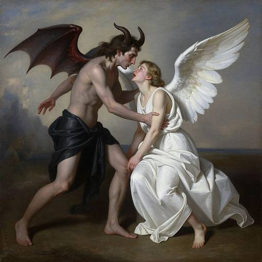 Demon Attacks Bleeding Angel Art