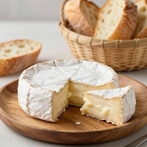 Rustic Camembert Cheese and Bread