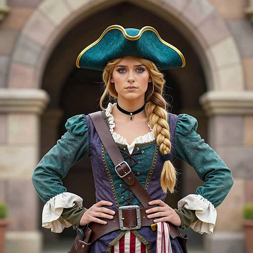 Pirate Fairy in Medieval Archway