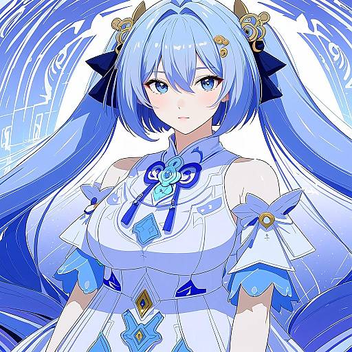 Illustration of Griseo, honkai (series) in the style of Kanoe soushi