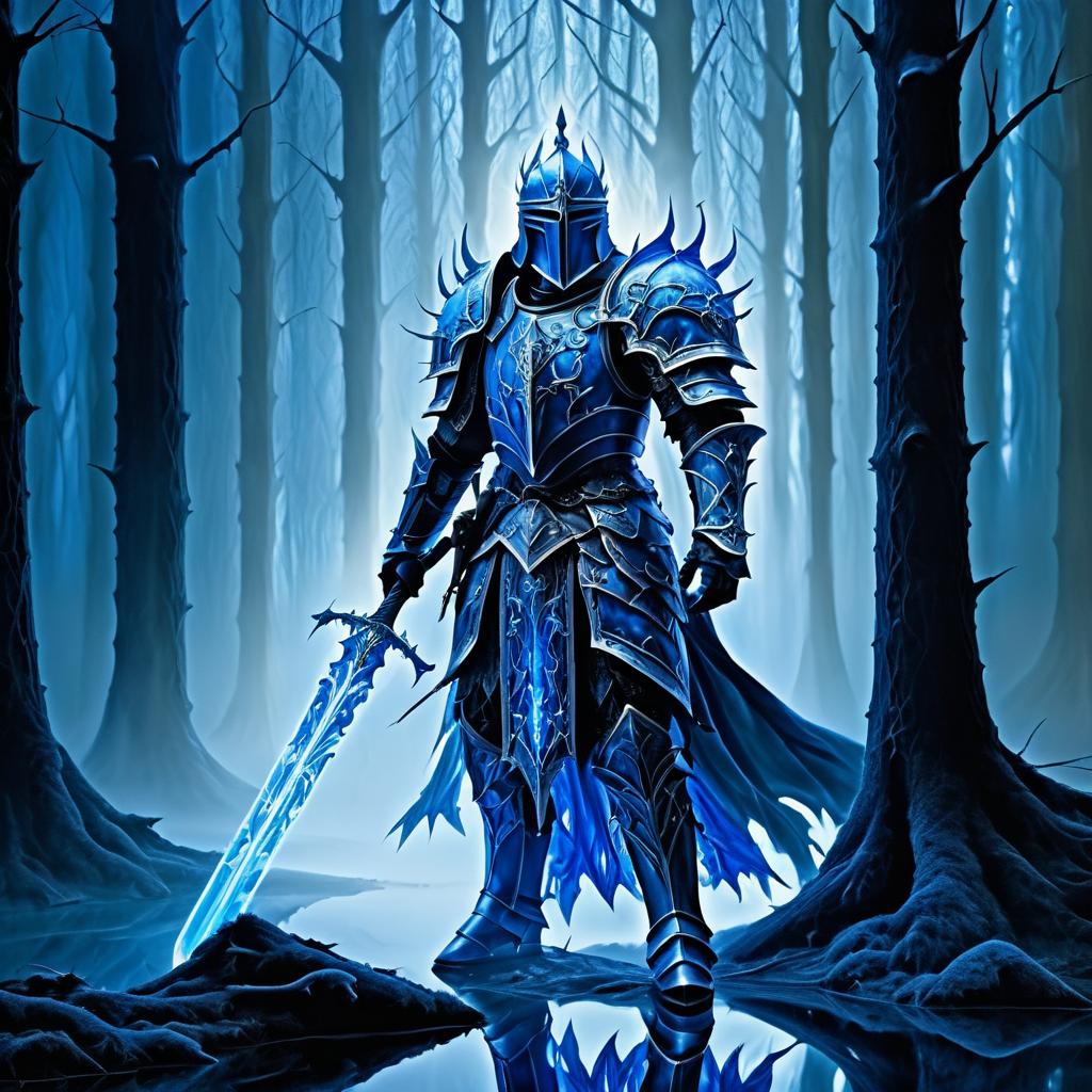 Spectral Knight in Mystical Forest