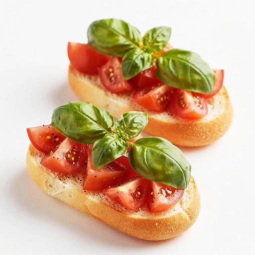 Close-Up Mini Sandwiches with Basil