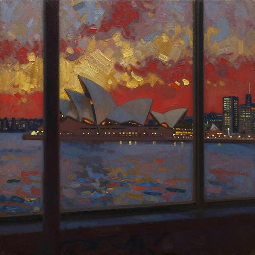 Impressionistic Sydney Harbor Lights