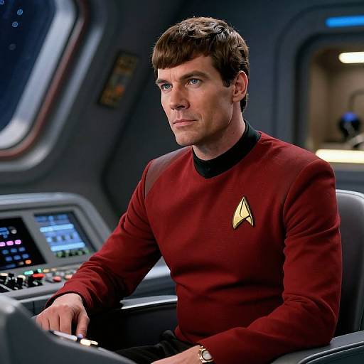 Confident Star Trek Officer Portrait