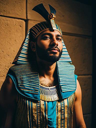 Modern Egyptian Man Cosplay Editorial Portrait