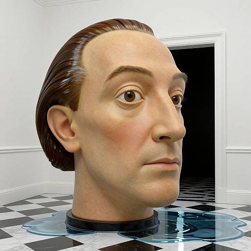 Surreal Minimalistic Dreamscape Sculpture