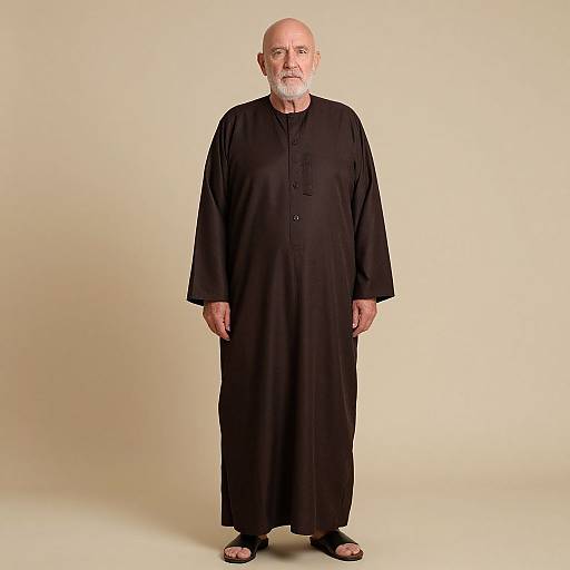 Elderly Man in Traditional Robe