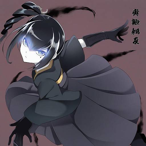 Illustration of Ancient destroyer oni, kantai collection in the style of Kippuru